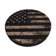 thumbnail image 6 of Uemuo American Flag with Desert Camouflage Pattern Round Bar Stool Seat Covers Washable Stool Cushion Slipcover Elastic Bar Chair Covers-, 6 of 7