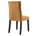 thumbnail image 6 of Modway Duchess 21" Modern Velvet Dining Chairs in Cognac Brown/Black (Set of 2), 6 of 9