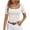 White, variant on Inleife womens basic tees under $5 Women's Fashion Solid Round Neck Short Sleeves Casual T-Shirt Top