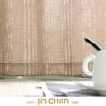 thumbnail image 7 of JINCHAN Boho Linen Curtains for Living Room Farmhouse Striped Geometric Drapes Light Filtering Bedroom Window Curtains 2 Panels Grommet Taupe W50 x L84, 7 of 7