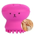 thumbnail image 3 of Facial Cleansing Brush ,Silicone Handheld Face Brush Massager ,Deep Exfoliating Massage Cleansing Soft Brush Rose Pink, 3 of 6