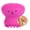 Rose Pink, variant on LAZIOEGR Manual Silicone Face Cleansing Brush Exfoliating Jellyfish Octopus Wash Tool with Sponge, Makeup Remover Massage Scrubber, 2.24 inches / 5.7 cm, Purple
