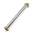 thumbnail image 3 of Lishi Adjustable Stainless Steel Rolling Pin for Pizza, Pastry, Pasta, Pie, and Cookies - Large Size - Portable, 3 of 5