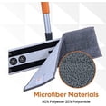 thumbnail image 6 of Superio Microfiber Flat Mop with Telescopic Handle for Hardwood, Vinyl Plank, Floor Tile, Gray, 6 of 9