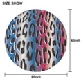 thumbnail image 6 of Colorful and Black Of Leopard Print Round Tablecloth 60"x60",Wrinkle Wipeable Table Cloth for Kitchen Dining Room Picnic Patio Party, 6 of 6