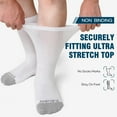 thumbnail image 3 of Anti-Slip Gripper Diabetic Socks for Men and Women, UNEEI 4 Pairs Non-Binding Nonslip Socks with Comfort, Ideal for Elderly & Diabetes Foot Care, 3 of 8