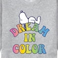 thumbnail image 3 of Peanuts - Dream In Color - Men's Crew Neck Fleece Pullover, 3 of 6