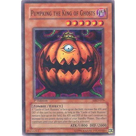 YuGiOh Metal Raiders Common Pumpking the King of Ghosts MRD-079