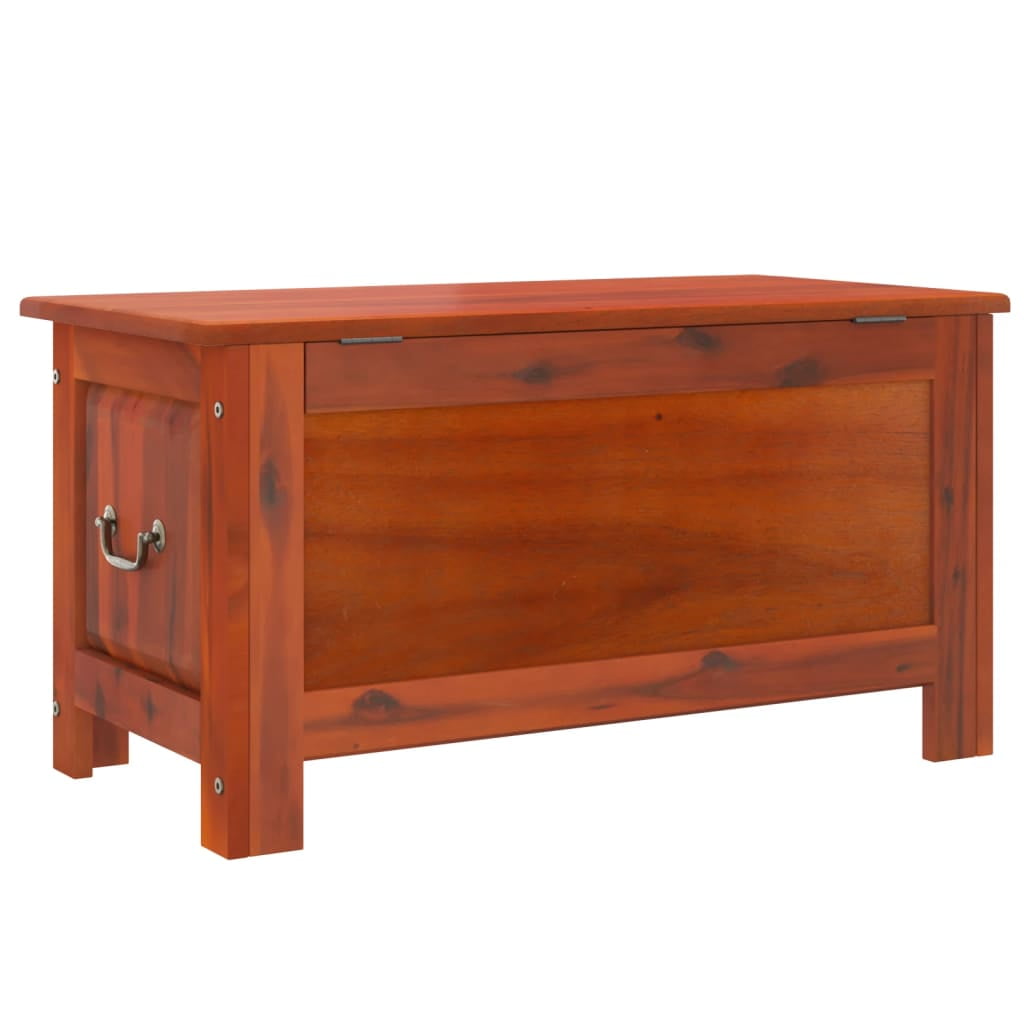 vidaXL Storage Chest with Lid Toy Box Trunk Entryway Hallway Solid Wood Acacia