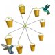 thumbnail image 5 of Ferris Wheel Bird Feeder Hummingbird Food Container Simple Installation Outdoor Hanging Ferris Wheel Rotating Bird Feeder, 5 of 5