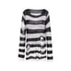 thumbnail image 2 of Sunloudy Camisa ahuecada para mujer, manga larga, cuello redondo, corte a rayas, tejido, informal, fiesta, otoño, primavera, tops Sunloudy  Tamaño medio, 2 of 9