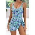 thumbnail image 5 of ZANKLEY One Piece Swimdress Swimsuits for Women Tummy Control Swim Dresses Skirt Bathing Suit, 5 of 12