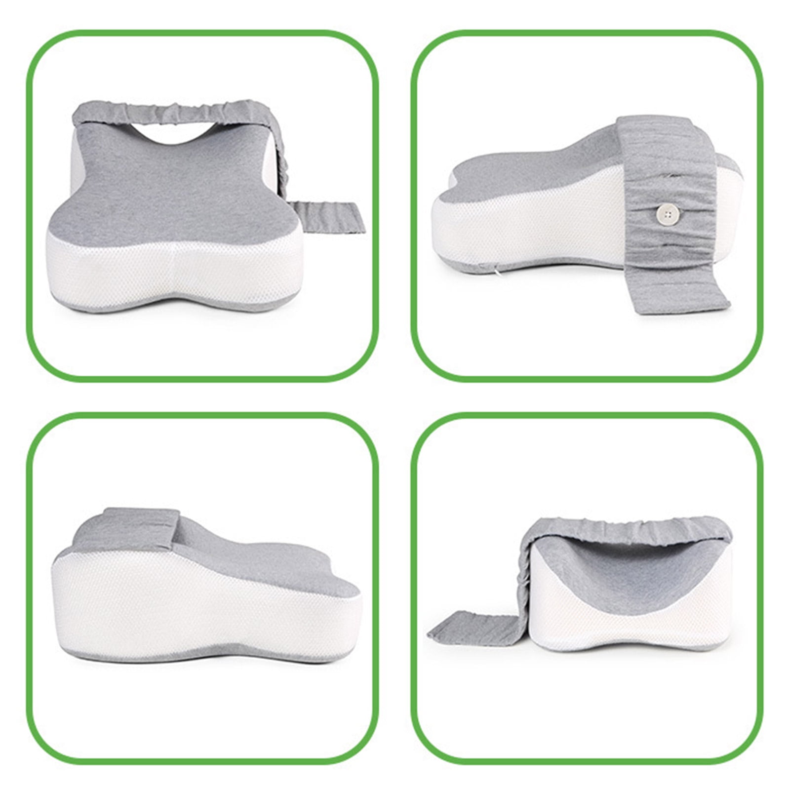 Knee Rest Cushion for Adults Ergonomic Design Pressure Relief Pregnancy Memory Leg Pillow for Required Knee Separation