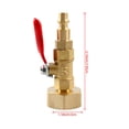 thumbnail image 3 of Adaptador de soplado para invierno Wdftyju con válvula de bola conector rápido de latón, 3 of 6