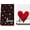Black, variant on Wood Heart Love Valentine''s Kitchen Towels Dish Towels, 18x26 Inch Anniversary Wedding Farmhouse Decoration Hand Towels Set of 2