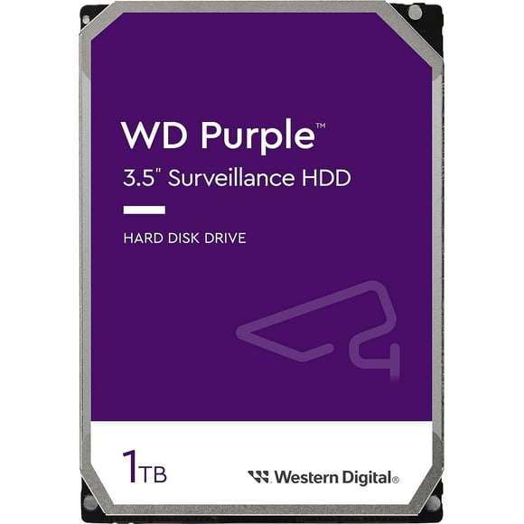 Disco Duro para Videovigilancia Western Digital Purple de 1 TB