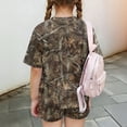 thumbnail image 6 of Grblisyd Girls 2 Piece Summer Outfit Maple Leaf Print Short Sleeve Crew Neck Camo Tops and Elastic Waist Shorts Sweatsuits Size 8, 6 of 6