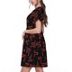 thumbnail image 2 of Disketp Red Snake para Vestido de Manga Corta para Mujeres, Vestidos de Verano para Mujeres, Casual y Holgado para la Playa, 2 of 6