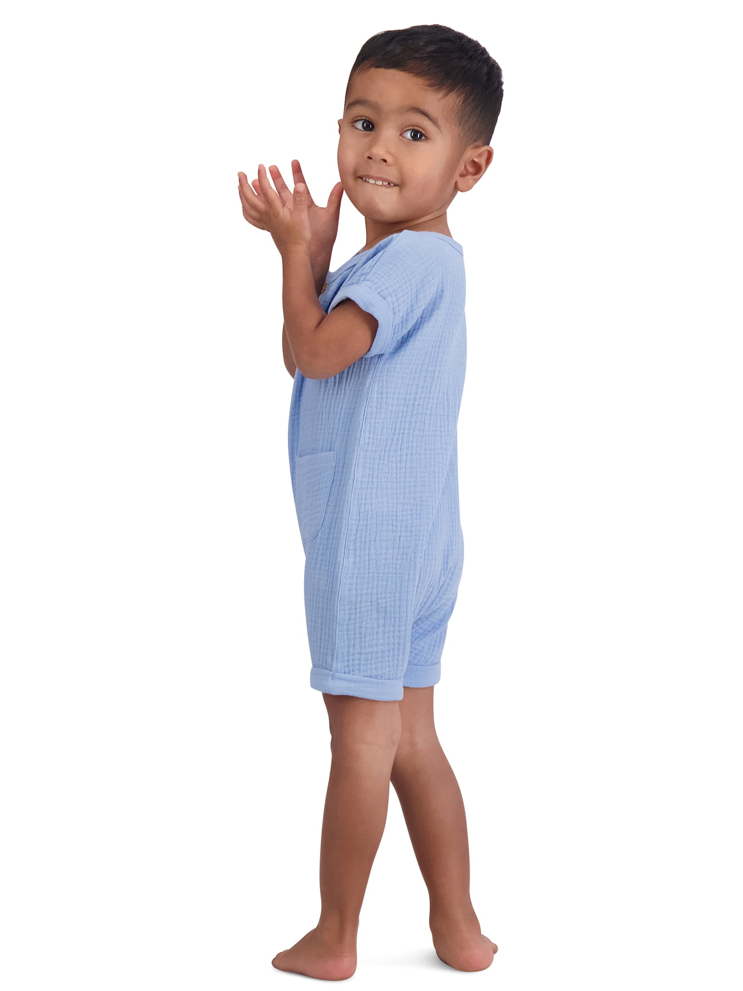 Stitch Baby Boys’ Short Sleeve and Sleeveless Romper Set, 2-Piece, Sizes 0/3M-24M
