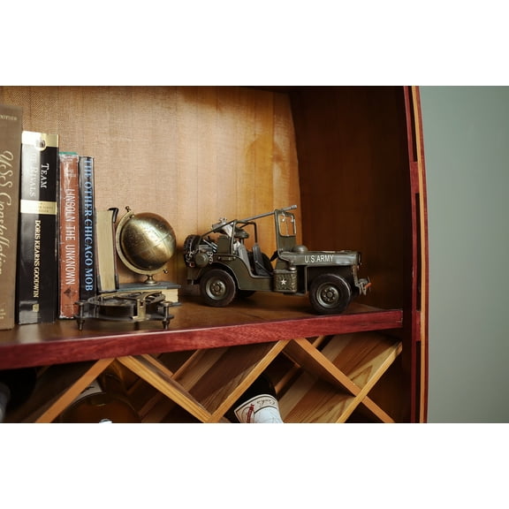 Green 1940 Willy's-Overland Jeep 1:12 Iron Vintage Model by Xoticbrands - Veronese Size (Small)