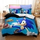 thumbnail image 2 of Funda de edredón de Sonic The Hedgehog con estampado de dibujos animados de anime, 100 % poliéster, tamaño doble, varios tamaños, regalo para niños, 2 of 5
