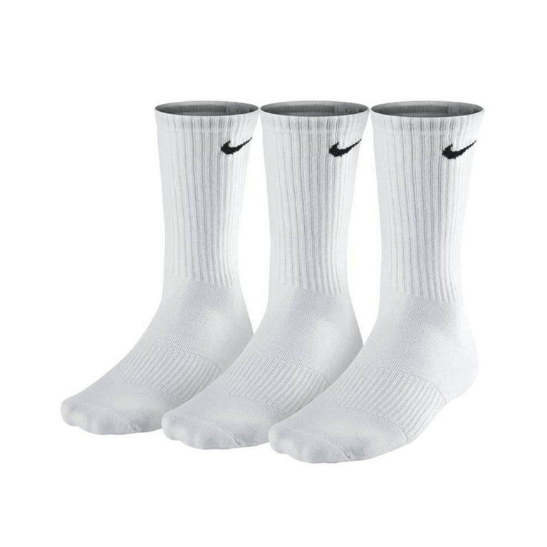 Nike Mens 3pk Cushioned Arch White, Large - Walmart.com
