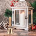 thumbnail image 1 of WESIEVYA Hand Rining Bell Golden Brass For Holiday Festivities 1Pack, 1 of 8