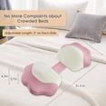 thumbnail image 5 of Pregnancy Pillows for Sleeping, Memory Foam Maternity Pillow Support for Back Belly HIPS, Adjustable Travel Wedge Pillow for Pregnant Women, Side Sleeping Pregnant Pillows with Velvet Cover, 5 of 6