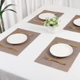 thumbnail image 7 of Unique Bargains Set of 6 Placemats for Kitchen Dining Table Decor Sand 18x12in, 7 of 7