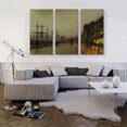 thumbnail image 2 of ARTCANVAS Canny Glasgow 1887 Canvas Art Print by John Atkinson Grimshaw - Size: 60" x 40" (1.50" Deep) (3-Piece), 2 of 9