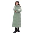 thumbnail image 1 of Gibobby Chamarra para mujer, Chaquetas de plumón para mujer, chamarra larga para mujer, portátil, ligera(Verde,G), 1 of 5