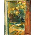 thumbnail image 2 of Enckell, Magnus 15x18 Gold Ornate Wood Framed with Double Matting Museum Art Print Titled - Christmas Tree in the Hall of Kilo Mansion, 2 of 4