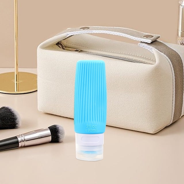 ADDHAT 4Ud De Silicona Suaves Para Viaje Rellenable Para Champú Y Acondicionador 90Ml Color Múltiple
