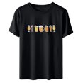 thumbnail image 3 of Blouse Femme Oktoberfest Col Rond Mode T-Shirt Été Imprimé Manches Courtes Pull T-Shirt Hauts Chemise, 3 of 4
