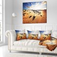 thumbnail image 2 of Designart Beautiful Rocky Sand Desert - African Landscape Printed Throw Pillow - 16x16, 2 of 4