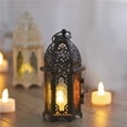 thumbnail image 2 of Candelero Clásico Marroquí A Prueba De Viento, Candelabro Colgante De Cristal De Hierro Votivo, Farol Para Fiesta, Hogar, Boda, Iglesia, Decoraciones Advancent HA017365-00, 2 of 7