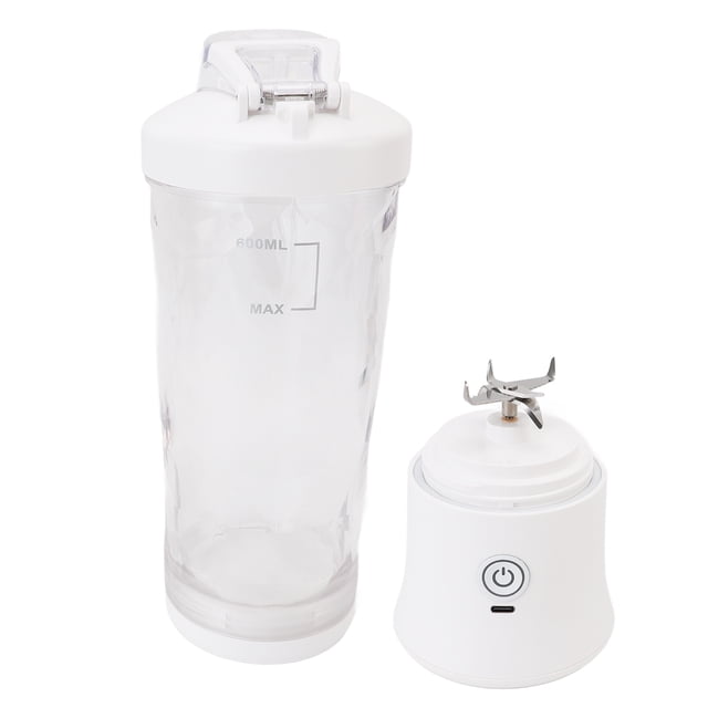 Mini Vaso Exprimidor, Licuadora Portátil 6 Cuchillas De Acero Inoxidable Recargable USB C 600 Ml Con Cordón Para Viajes