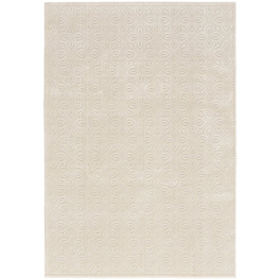 Nourison Washable Charm 6' x 9' Ivory Contemporary Indoor Rug