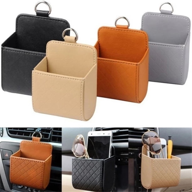 Organizador de estuche para llaves y monedas, bolsa de almacenamiento para rejilla de ventilación del automóvil, soporte para teléfono para montaje en automóvil Mejore su experiencia