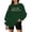 Dark Green, variant on Women Mama Oversized Crewneck Sweatshirt Embroidered Shirt Funny Mom Letter Print Long Sleeve Pullover Tops Vacation Fall Streetwear