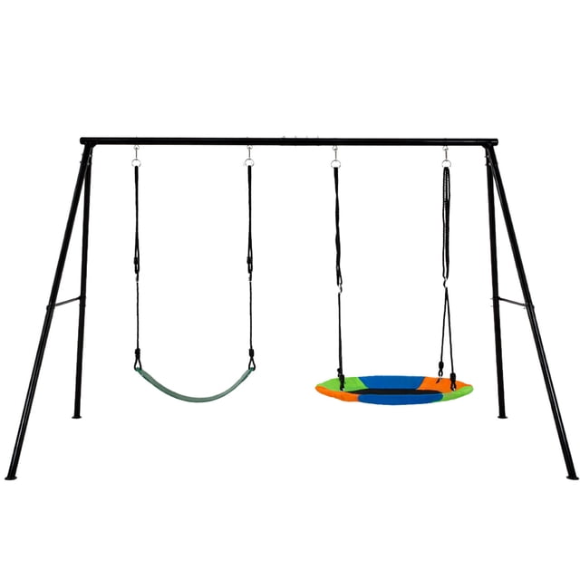 Columpio Infantil 2en1 Little MonkeyTrampolin Balancin Estacion De Juegos