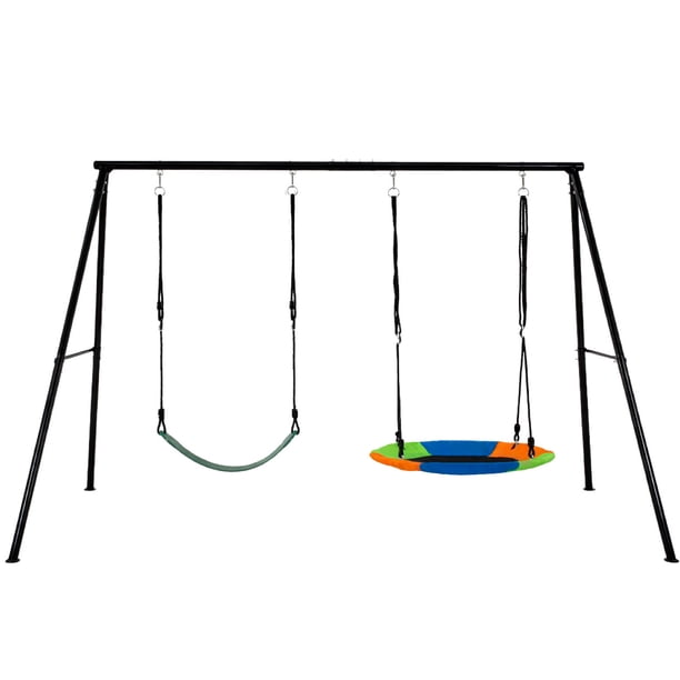 Columpio Infantil 2en1 Little MonkeyTrampolin Balancin Estacion De Juegos