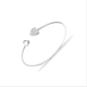 thumbnail image 1 of Pulsera Ajustable De Cristal Doble Corazón Apertura Pulseras Para Mujer Joyería, 1 of 4