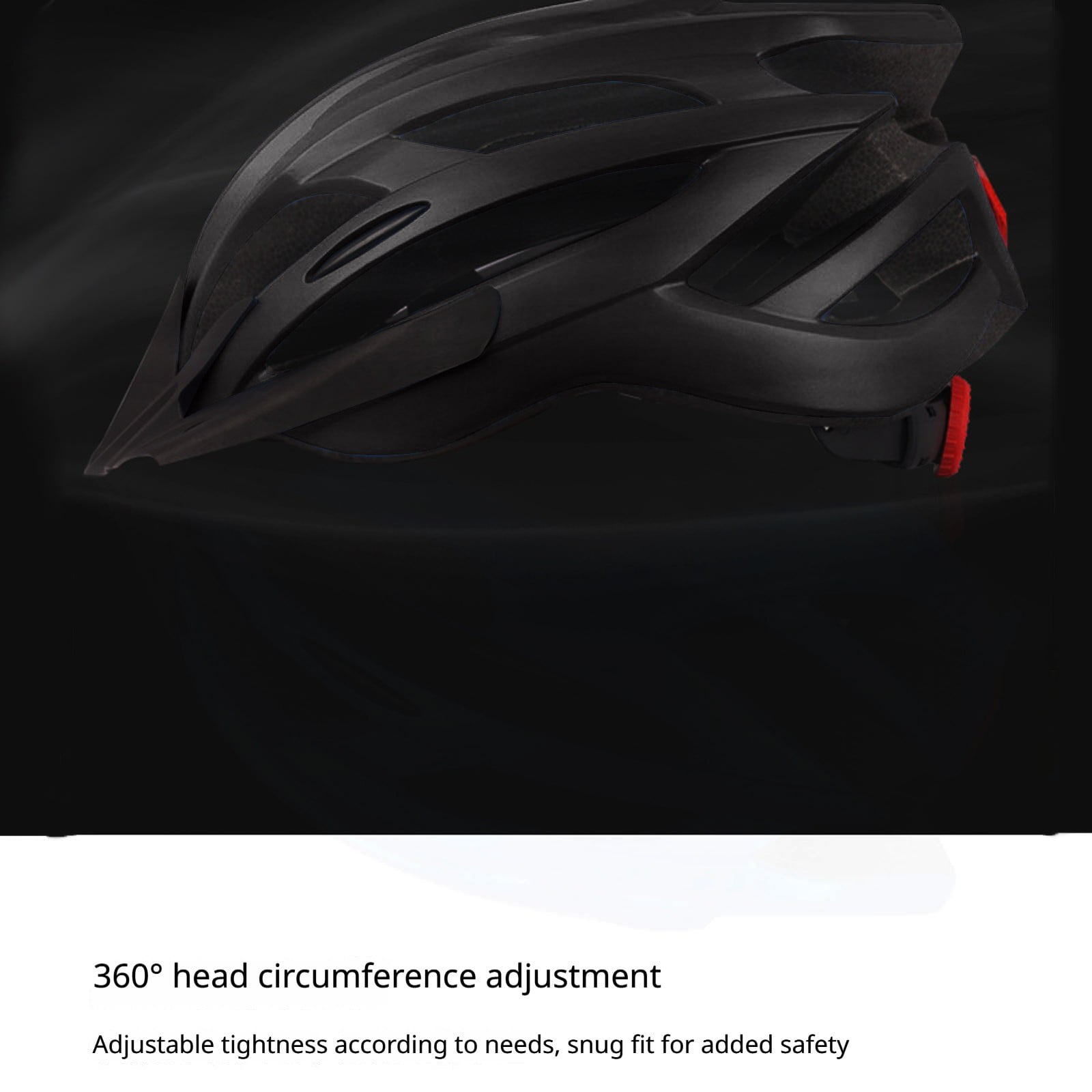 Road Bike Helmet Mountain Bike Helmet Adult Bike Helmet One Piece Integrated Helmet Street Bike Helmet for Urban Commuting Trail Riding Black 1 Pack
