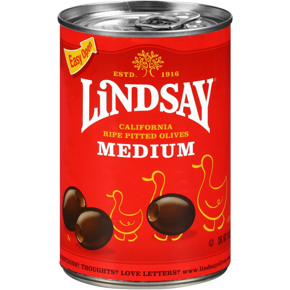 Lindsay Medium Pitted Black Ripe Olives 6 oz