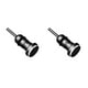 thumbnail image 3 of Seitruly Enchufe antipolvo para auriculares, interfaz Jack de 3,5mm, tarjeta de teléfono antimóvil, Pin de tarjeta de recuperación para negro 2piezas, 3 of 6