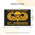 thumbnail image 3 of US Army 82nd Airborne Fort Bragg North Carolina Double Sided Banner 3x5FT Banner Breeze Flag Garden Flag Decorative Flag, 3 of 5
