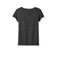 thumbnail image 4 of District Adult Female Women Electric Heather Short Sleeves T-Shirt Black Medium, 4 of 4