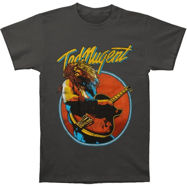 Ted Nugent Ted Nugent Men's Stipple Nuge Slim Fit Tshirt Charcoal
