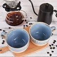 thumbnail image 5 of Large Ceramic Coffee Mug Set of 2, Stoneware Jumbo Latte Mugs Tea for Office and Home, 16 Oz, Dishwasher and Microwave Safe, 5 of 5